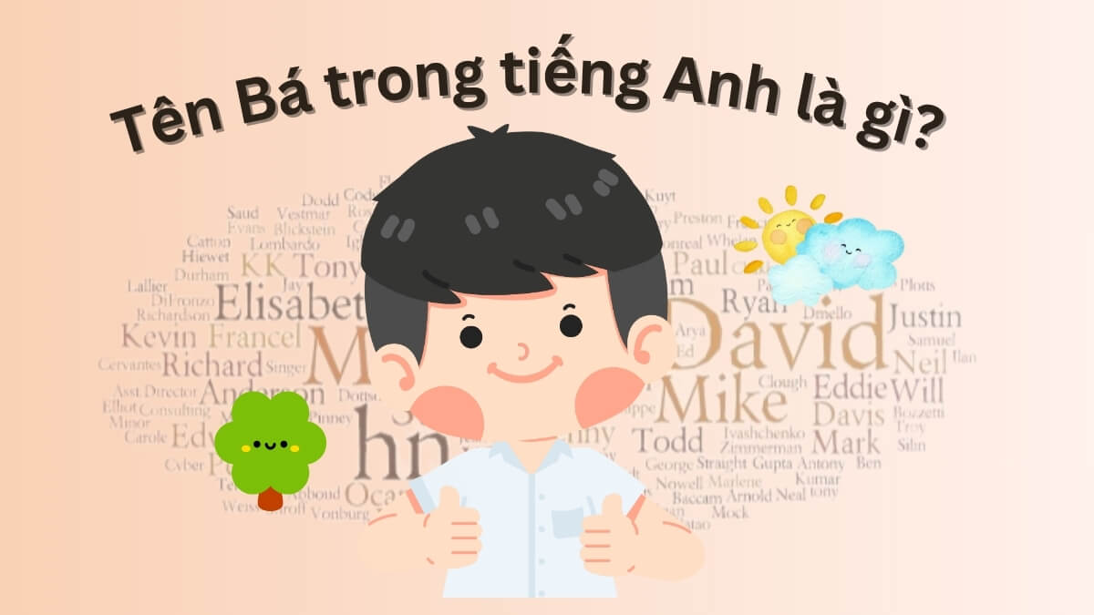 Tên Bá trong tiếng Anh là gì?