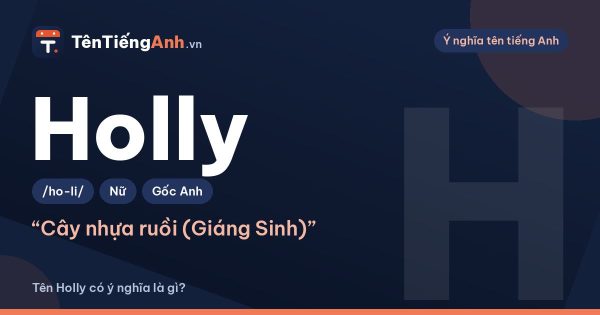 Holly là cây gì? Ý nghĩa tên Holly, nguồn gốc và cách đọc