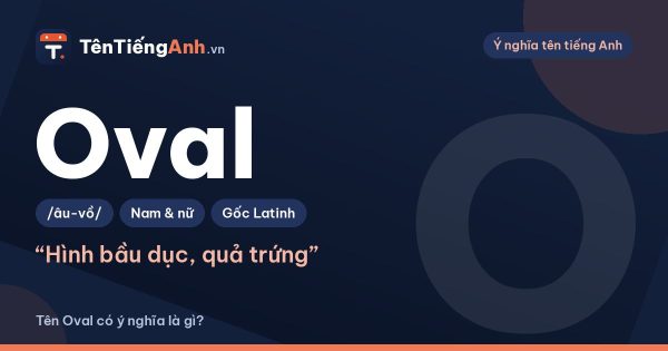 Oval là hình gì? Nghĩa của Oval trong tiếng Anh và có nên dùng làm tên